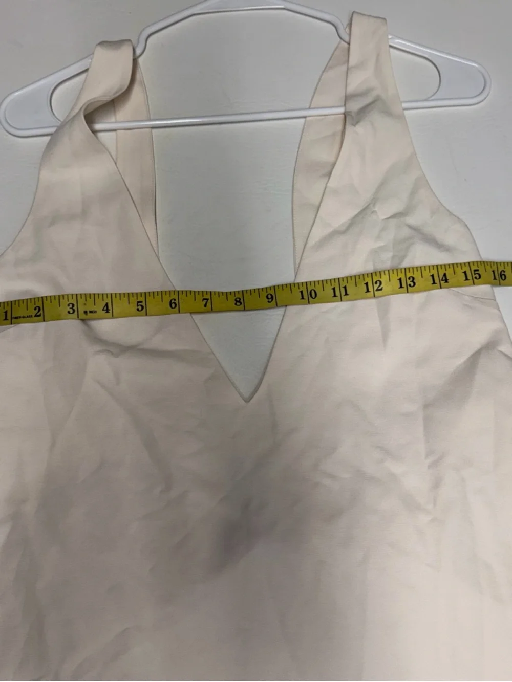 STAUD Cream Bow-Detail Mini Dress size small - Picture 5 of 9